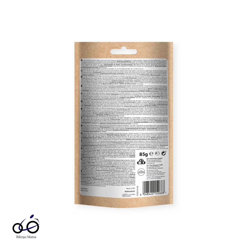 Tasties Tavuk Fileto Köpek Ödülü 85gr