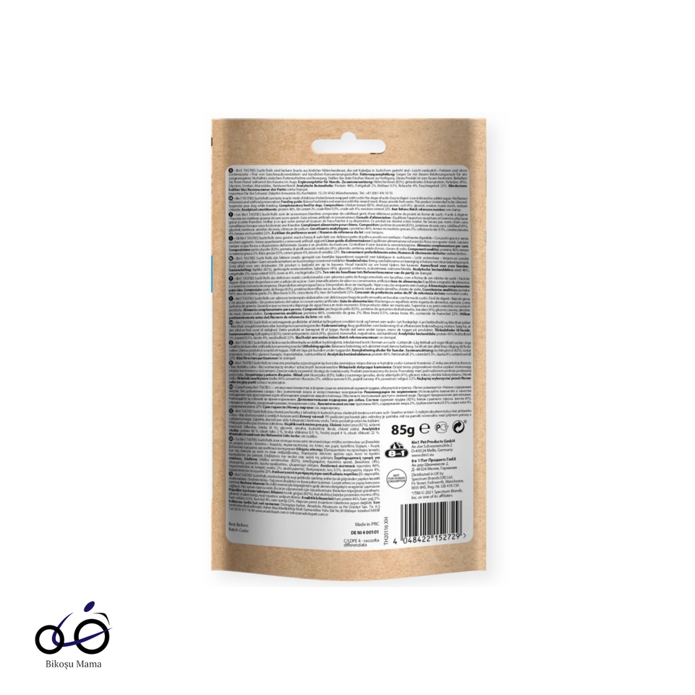Tasties Sushi Rolls Tavuklu & Balıklı Köpek Ödülü 85gr