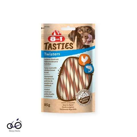 Tasties Twisters Burgu Çubuk Tavuklu & Balıklı Köpek Ödülü 85gr