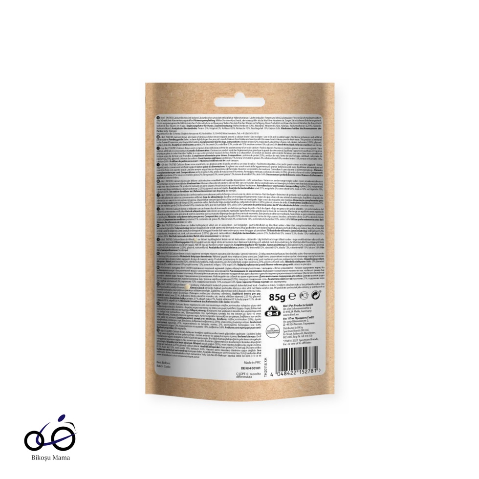 Tasties Calcium Bones Tavuklu & Kalsiyumlu Köpek Ödülü 85gr