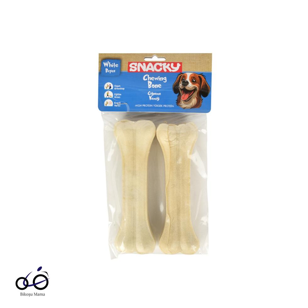 Beyaz Köpek Çiğneme Kemiği 15cm 2’li 145gr