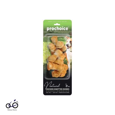 Natural Chicken Knotted Bones, Tavuk Etli Düğümlü Köpek Ödül Kemiği 7 parça