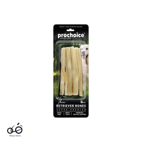 Thin Retriever Bones, İnce Köpek Ödül Kemiği 6 parça