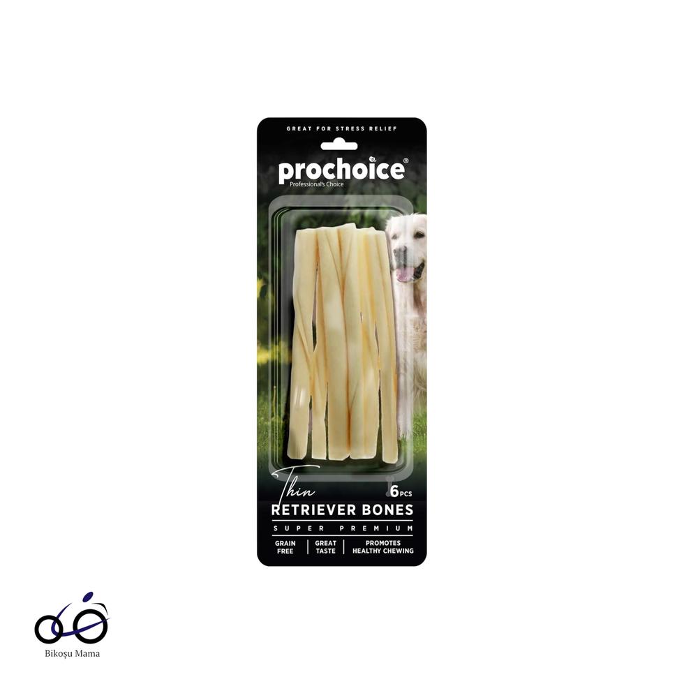 Thin Retriever Bones, İnce Köpek Ödül Kemiği 6 parça