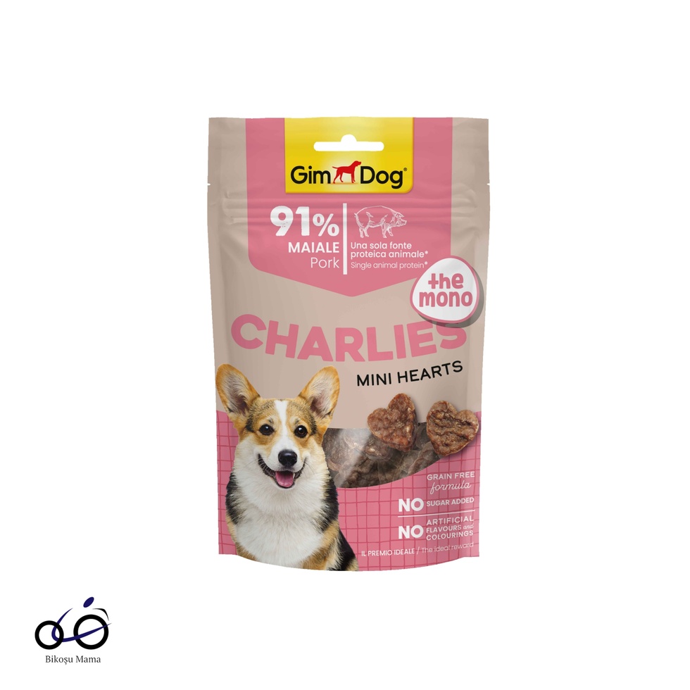 Charlies The Mono Mini Hearts Domuz Etli Köpek Ödülü 70gr