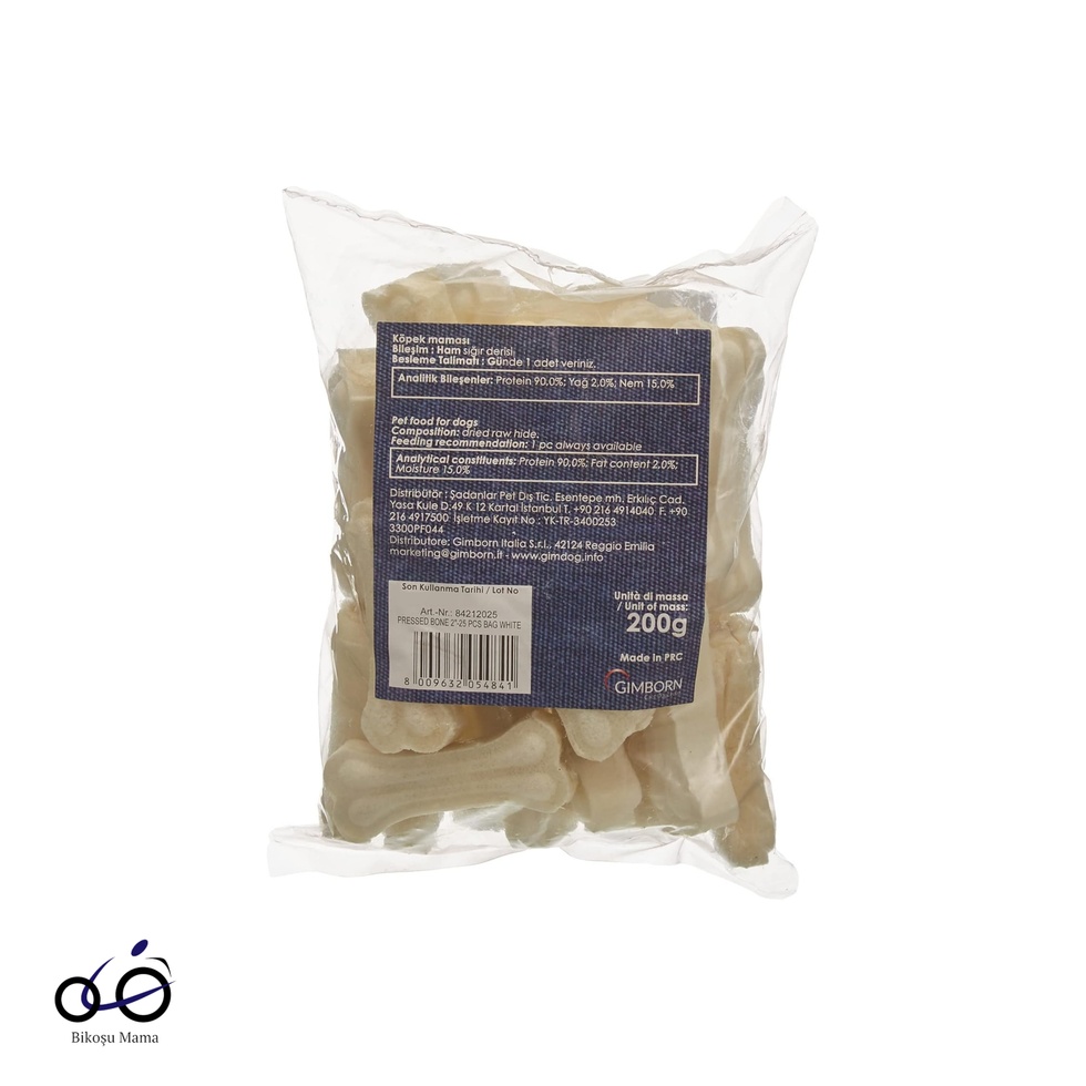 Mordimi Natural Press Beyaz Kemik 5cm (25'li)