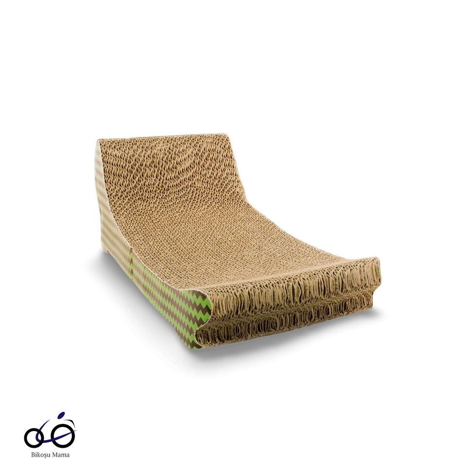 Karton Şezlong Şeklinde Kedi Tırmalaması