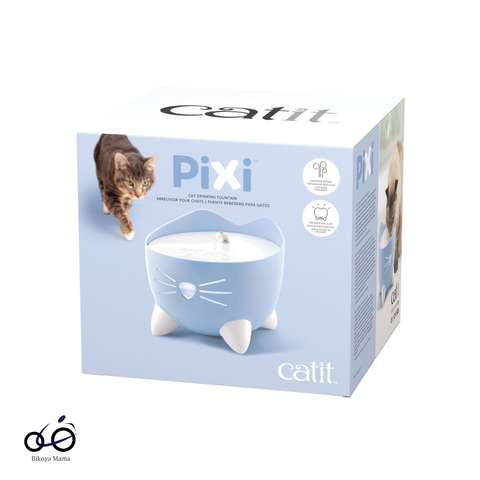 Pixi Fountain Çelik Hazneli Otomatik Kedi ve Küçük Irk Köpekler Su Pınarı 2L