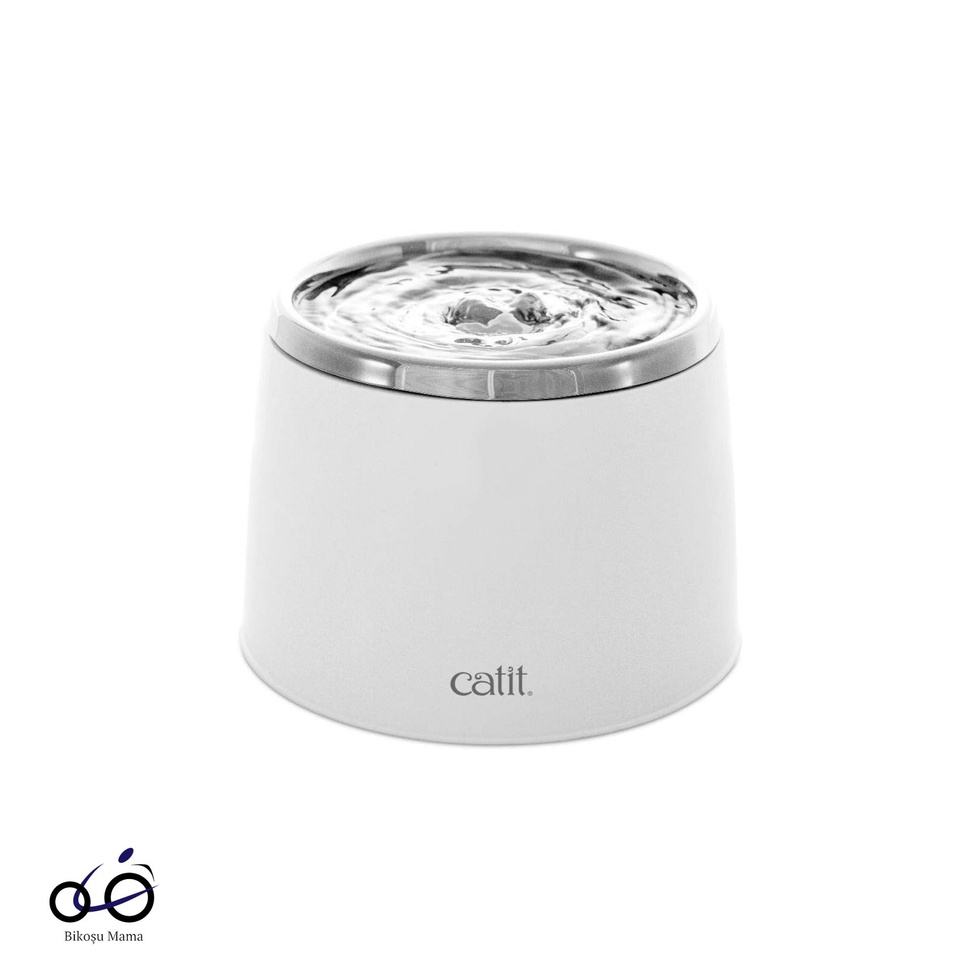 Çelik Hazneli Otomatik Kedi Su Pınarı 2L