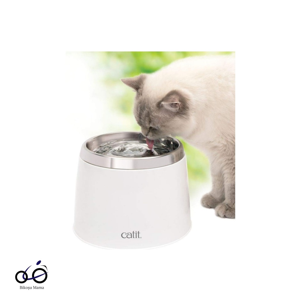 Çelik Hazneli Otomatik Kedi Su Pınarı 2L