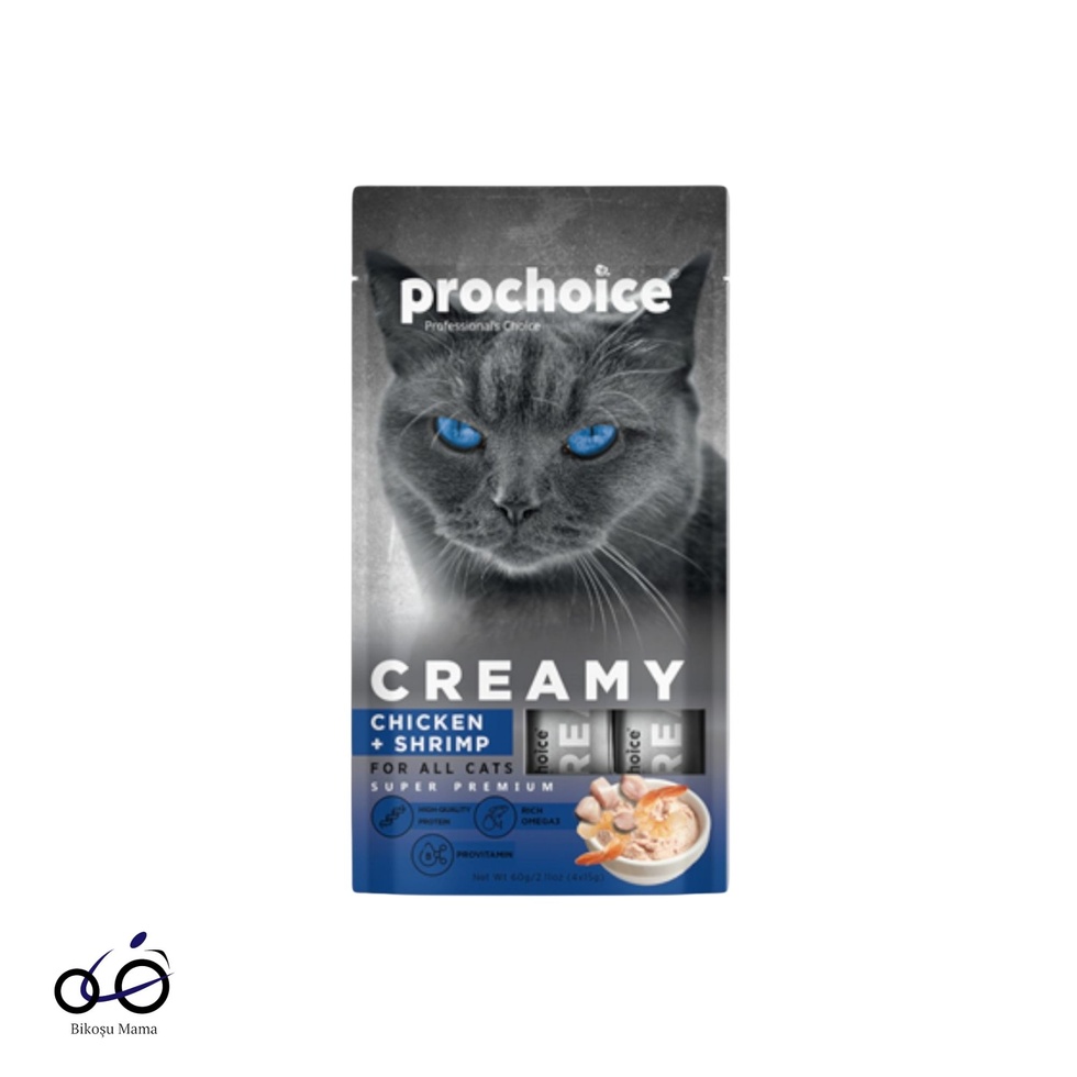 Creamy Tavuklu ve Karidesli Sıvı Kedi Ödülü 4x15gr