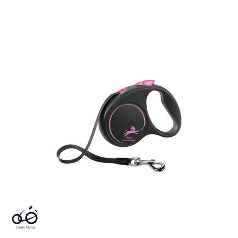 Pembe Black Design Şerit Tasma