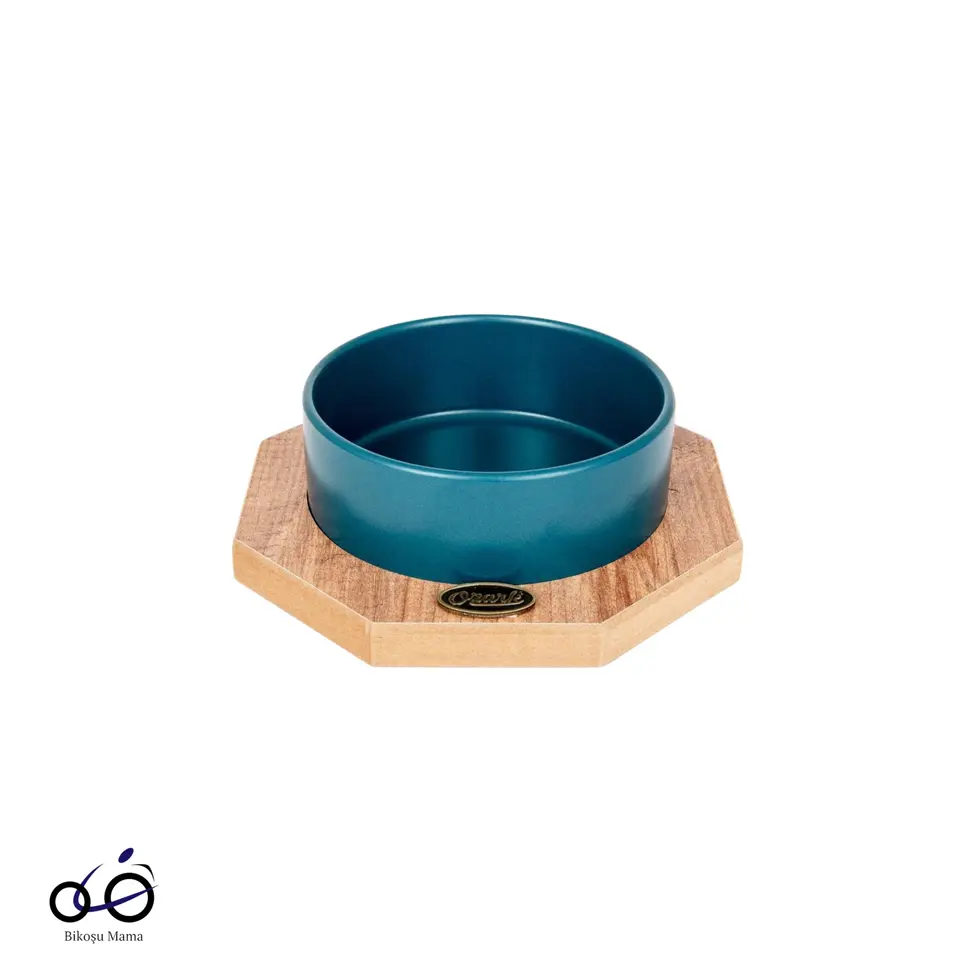 Sekizgen Seramik Mama ve Su Kabı 400ml