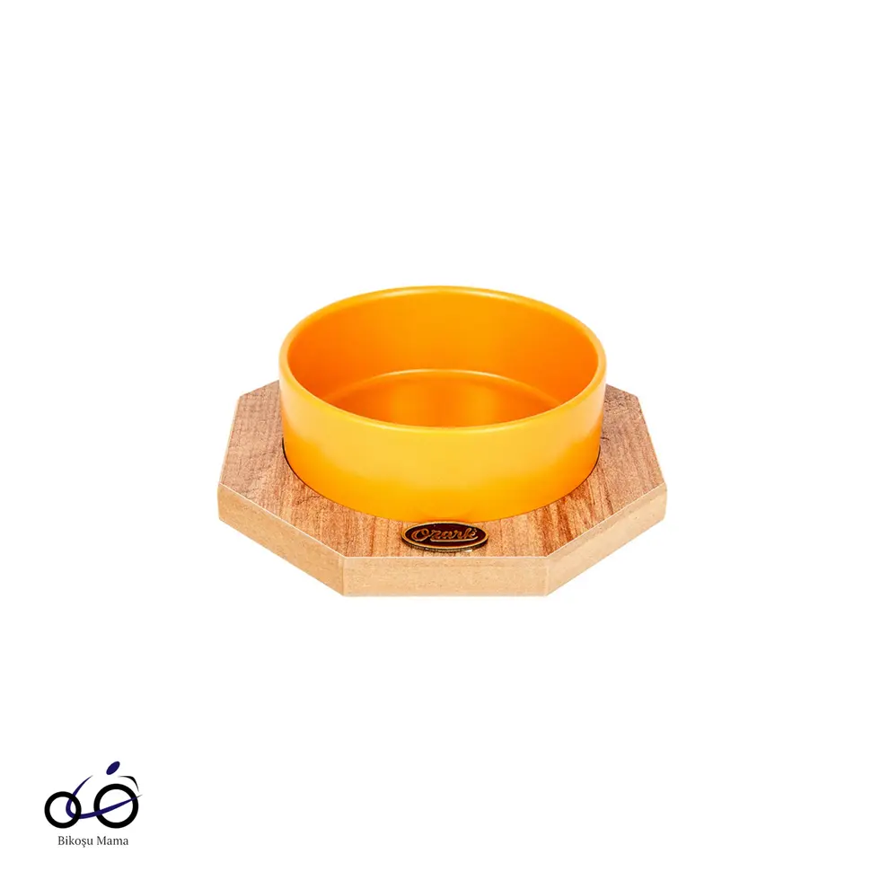 Sekizgen Seramik Mama ve Su Kabı 400ml