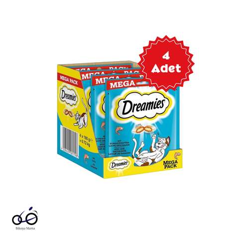 Mega Paket Somonlu Kedi Ödül Maması 4 AdetX180gr