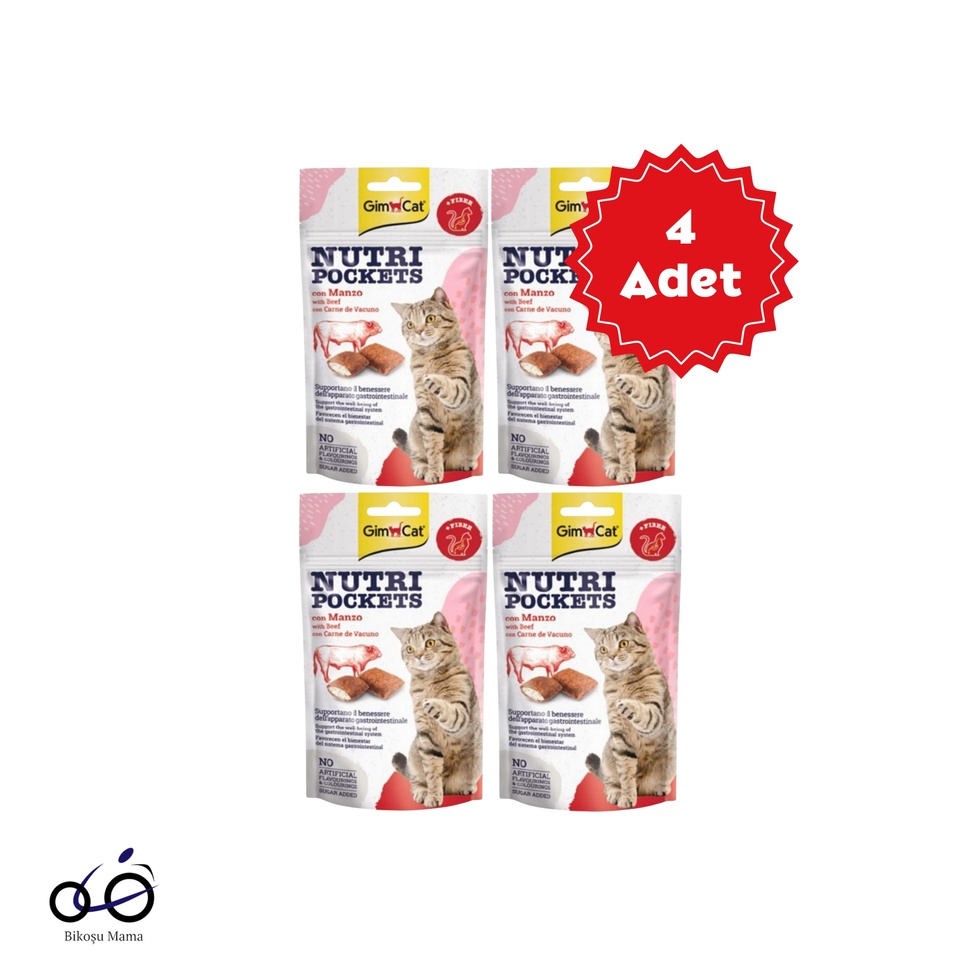 Nutripockets Biftekli Kedi Ödülü 4x60gr