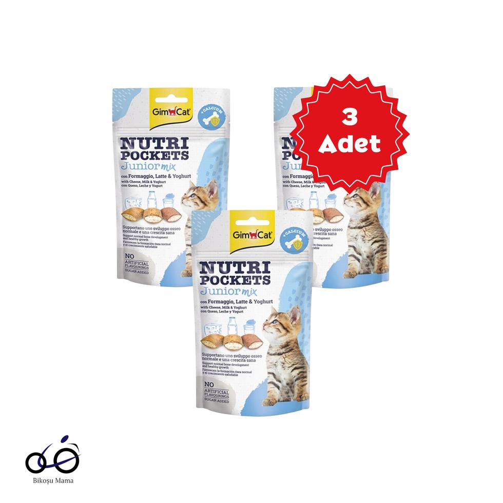 Nutripockets Junior Mix Kedi Ödül 3x60gr