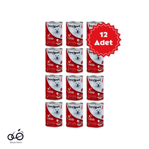 Kuzu Parça Etli Ve Soslu Yetişkin Köpek Yaş Mama 12x400gr