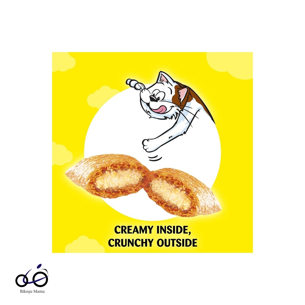 Mix İç Dolgulu Somonlu ve Peynirli Kedi Ödül Bisküvisi 6x60gr