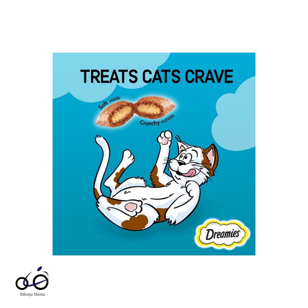 İç Dolgulu Somonlu Kedi Ödül Bisküvisi 12x60gr