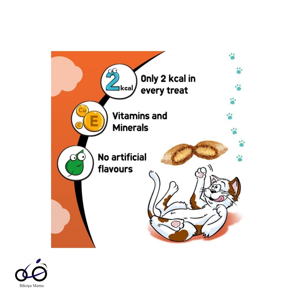 İç Dolgulu Tavuklu Kedi Ödül Bisküvisi 12x60gr