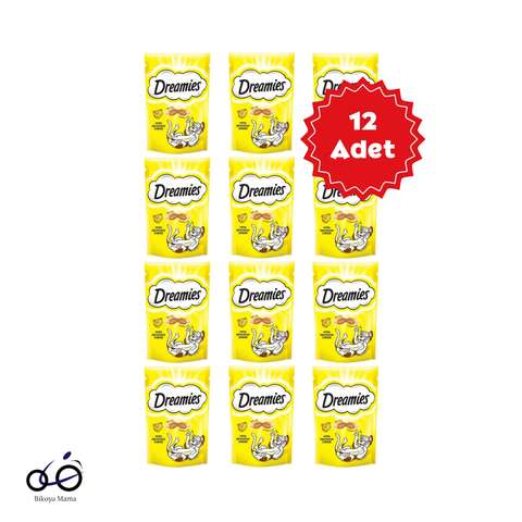 İç Dolgulu Peynirli Kedi Ödül Bisküvisi 12x60gr