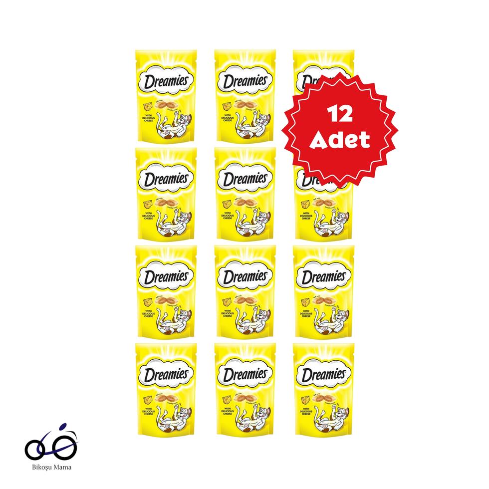 İç Dolgulu Peynirli Kedi Ödül Bisküvisi 12x60gr