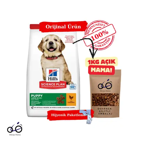 SCIENCE PLAN Tavuklu Büyük Irk Yavru Köpek Maması 1kg (AÇIK MAMA)