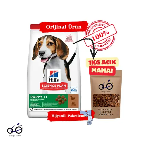 SCIENCE PLAN Healthy Development Kuzulu Orta Irk Yavru Köpek Maması 1kg (AÇIK MAMA)