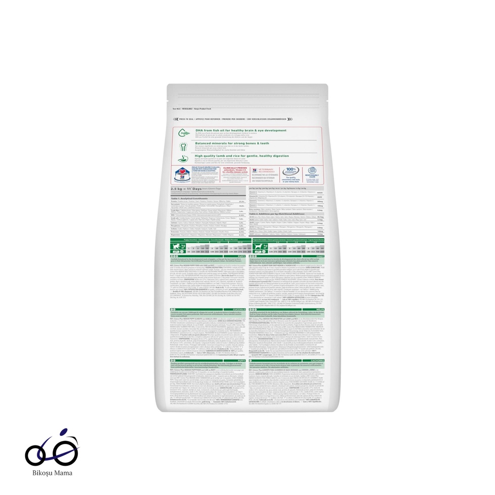 SCIENCE PLAN Healthy Development Kuzulu Orta Irk Yavru Köpek Maması 1kg (AÇIK MAMA)