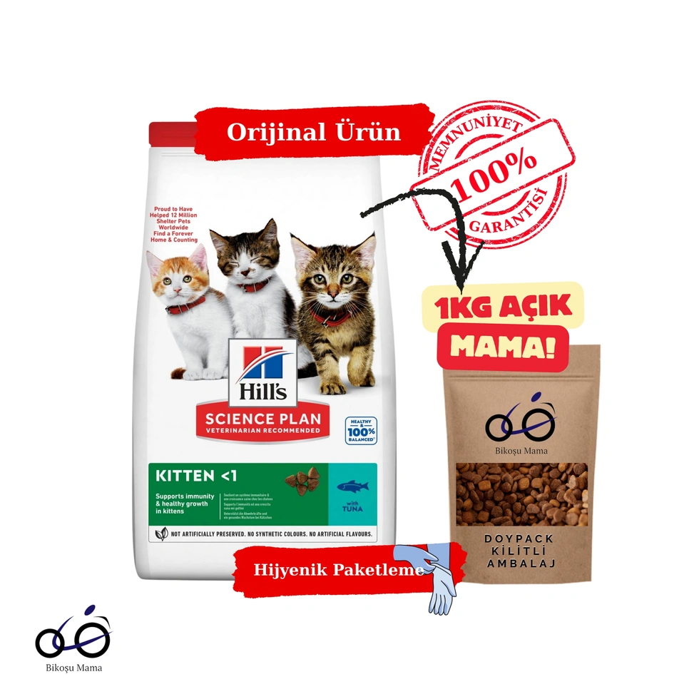 SCIENCE PLAN Healthy Development Ton Balıklı Yavru Kedi Maması 1kg (AÇIK MAMA)