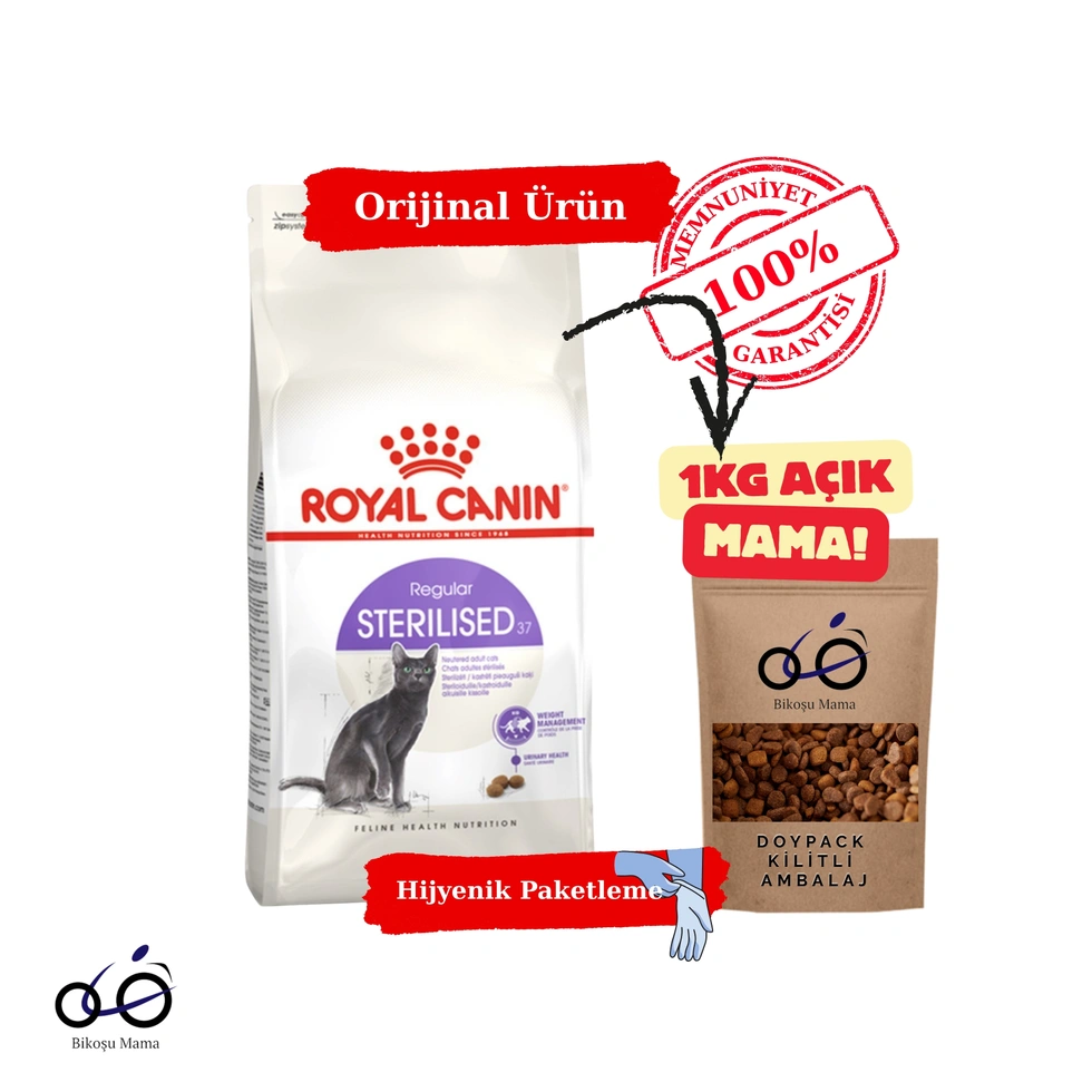 Sterilised 37 Kısırlaştırılmış Kedi Maması 1kg (AÇIK MAMA)