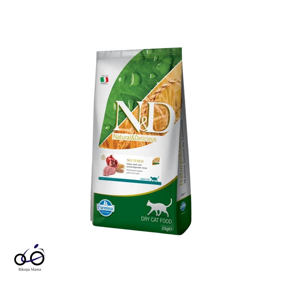 Az Tahıllı Hindi Etli Kısırlaştırılmış Kedi Maması 10kg