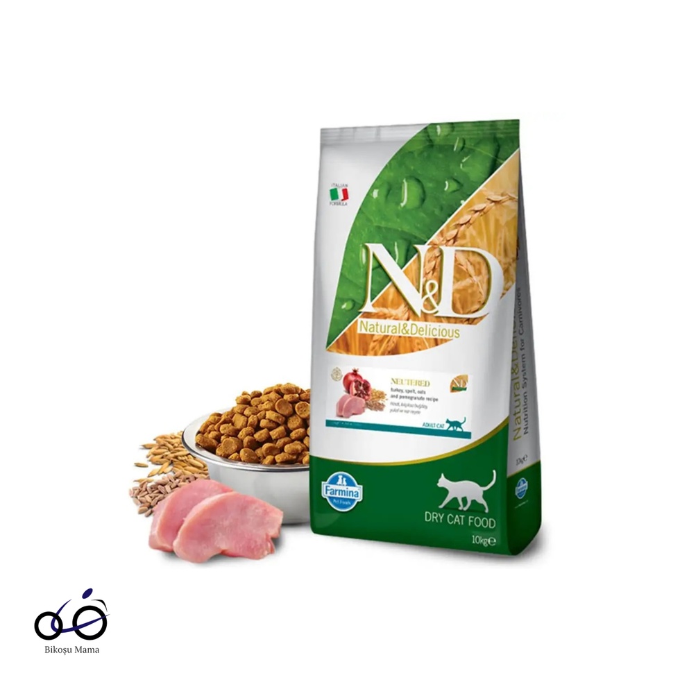 Az Tahıllı Hindi Etli Kısırlaştırılmış Kedi Maması 10kg