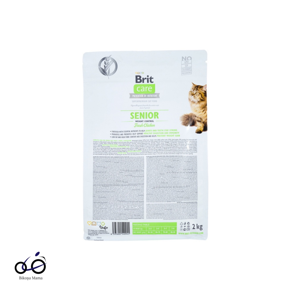 Senior Hipoalerjenik Kilo Kontrolü için Tahılsız Yaşlı Kedi Maması