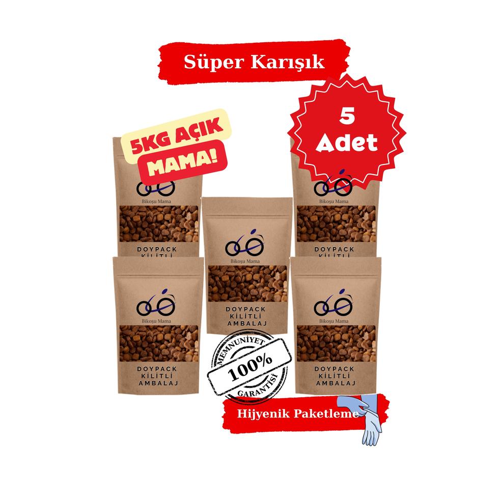 Süper Karışık %100 Yeme Garantili Kedi Maması 5kg (AÇIK MAMA)