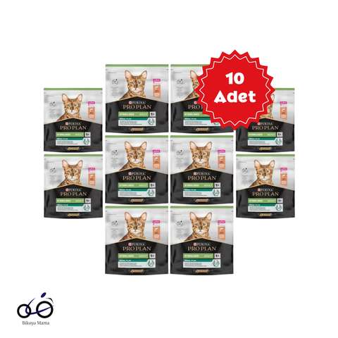 Somonlu Kısırlaştırılmış Kedi Maması 400grX10 Adet