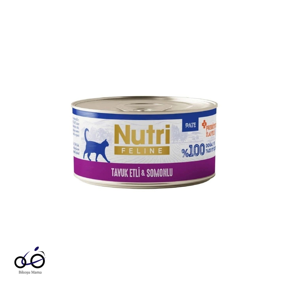 Feline Tavuk Etli Somonlu Tahılsız Kedi Konservesi 70gr