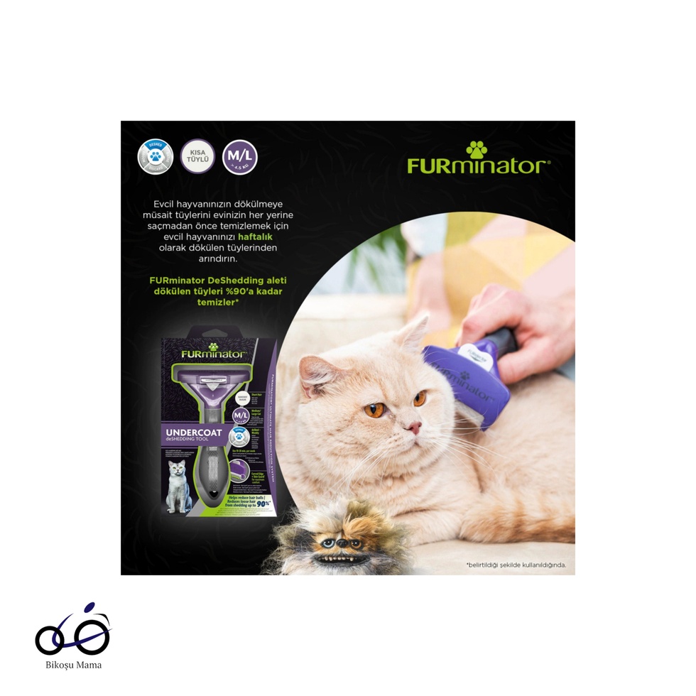 Kedi Tarağı - Kısa Tüylü Kediler için - L