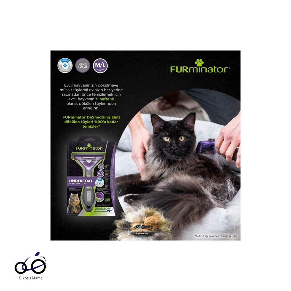 Kedi Tarağı - Uzun Tüylü Kediler için - L