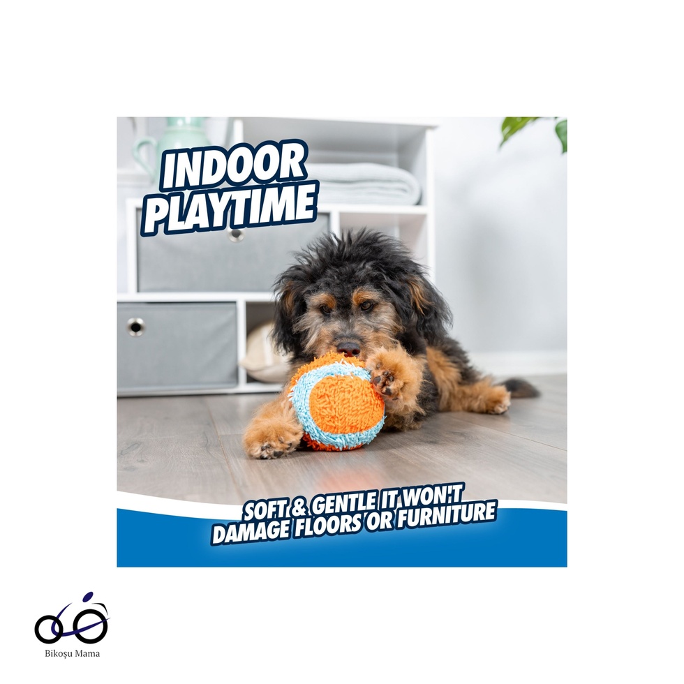 ! Indoor Ball Ev İçi Yumuşak Köpek Oyuncağı
