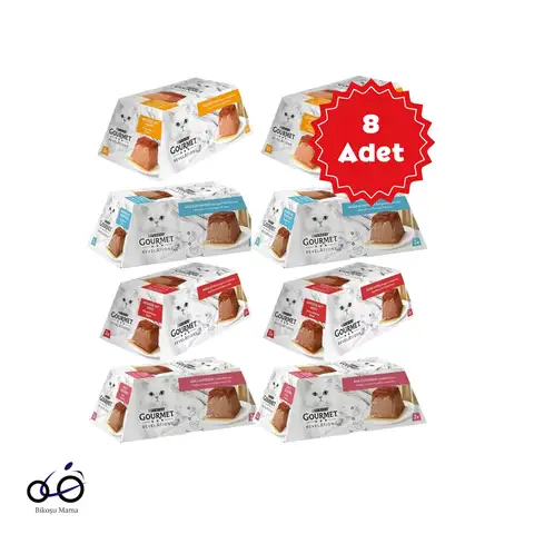 Revelations 4 Çeşit Kedi Konservesi 2X57gr 8'li Paket